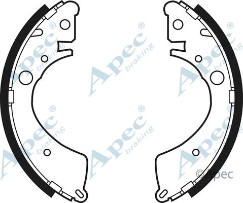 APEC BRAKING Комплект тормозных колодок SHU435